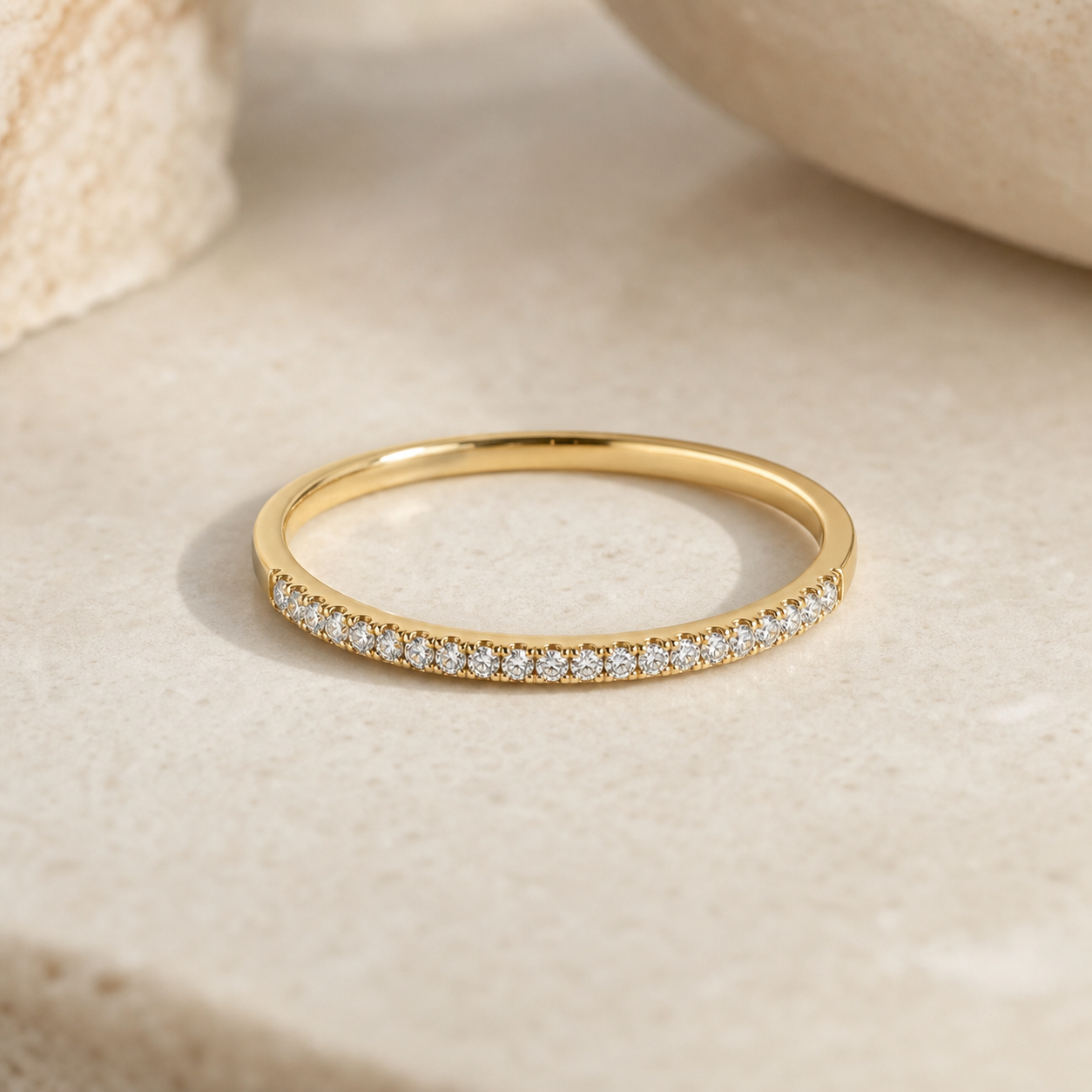 Lab diamond pave ring
